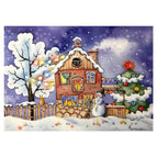 WINTER HOUSE 30 X 40 cm