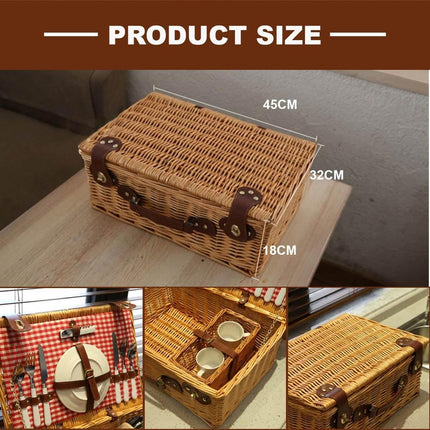 Deluxe Picnic Basket Set For 2 People Splendid&Co.