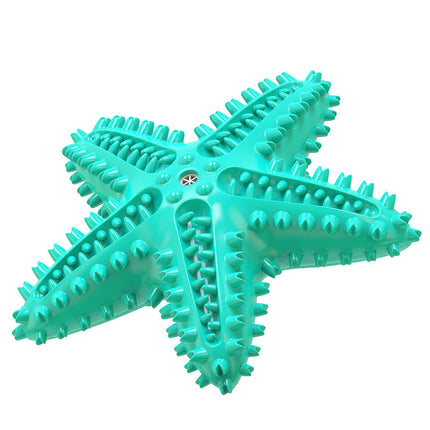 Dog Pet Toothbrush Brushing Starfish Stick Teal Splendid&Co.