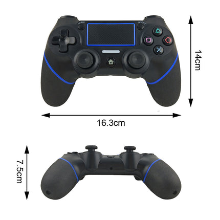 Dual Vibration Shock Controller For Sony PlayStation 4 Black & Blue Splendid&Co.