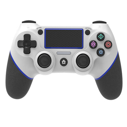 Dual Vibration Shock Controller For Sony PlayStation 4 White & Blue Splendid&Co.