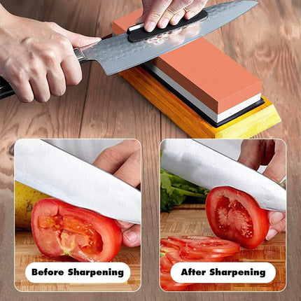 Dual Whetstone Cutter Sharpening Stone Grinding Knife Kitchen Splendid&Co.