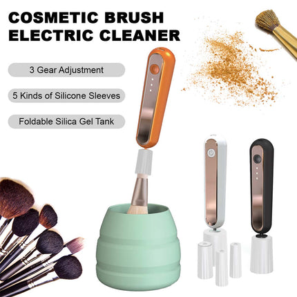 Electric Brush Cleaning Dryer Set Makeup Brush Cleaner Toolkit Black Splendid&Co.