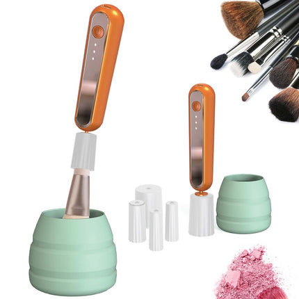 Electric Brush Cleaning Dryer Set Makeup Brush Cleaner Toolkit White Splendid&Co.