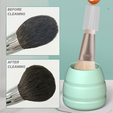 Electric Brush Cleaning Dryer Set Makeup Brush Cleaner Toolkit White Splendid&Co.