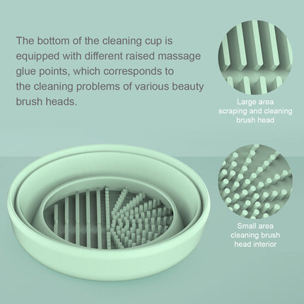 Electric Brush Cleaning Dryer Set Makeup Brush Cleaner Toolkit White Splendid&Co.
