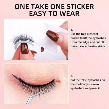 Eyelashes 3 Pairs Natural Long Thick Makeup Cross False Eye Lashes-W08 Splendid&Co.