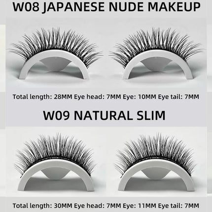 Eyelashes 3 Pairs Natural Long Thick Makeup Cross False Eye Lashes-W08 Splendid&Co.