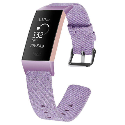 Fitbit Charge 3 4 Canvas Replacement Band Splendid&Co.