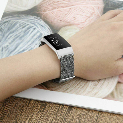 Fitbit Charge 3 4 Canvas Replacement Band Splendid&Co.