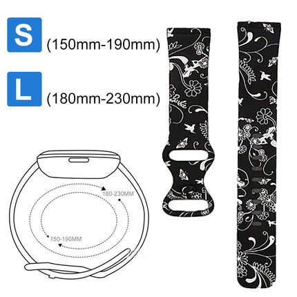 Fitbit Versa 3 Sense Smartwatch Soft Silicone Band Graffiti Splendid&Co.