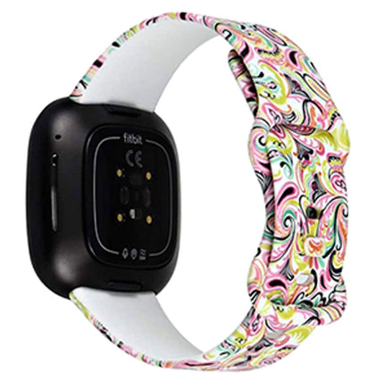Fitbit Versa 3 Sense Smartwatch Soft Silicone Band Graffiti Splendid&Co.