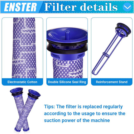 For Dyson V8 V7 Vacuum Cleaner Pre Post Filter Replacement Splendid&Co.