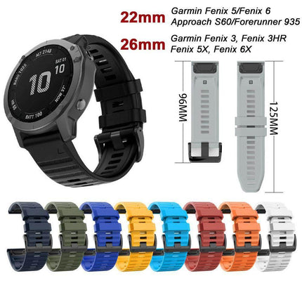 Garmin Fenix 5/6/5X/6X Smartwatch Band Orange Splendid&Co.