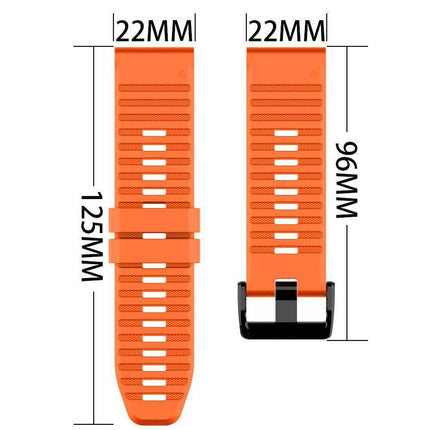 Garmin Fenix 5/6/5X/6X Smartwatch Band Orange Splendid&Co.