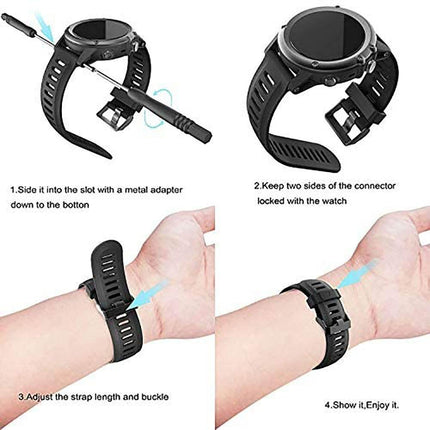 Garmin Fenix 5/6/5X/6X Smartwatch Band Sky Blue Splendid&Co.