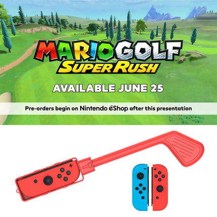 Golf Club For Mario Golf Super Rush Hand Grip Nintendo Switch Joy Con Splendid&Co.