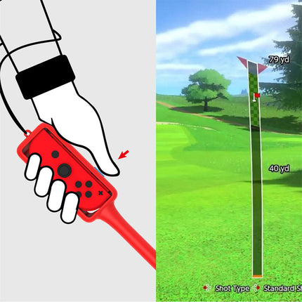 Golf Club For Mario Golf Super Rush Hand Grip Nintendo Switch Joy Con Splendid&Co.