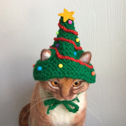 Handmade Christmas Pet Cat Dog Clothes Hat Costume Decoration Xmas Splendid&Co.