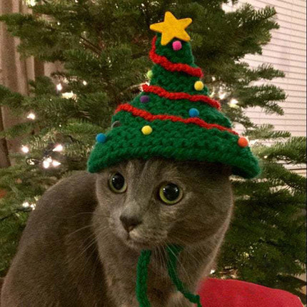 Handmade Christmas Pet Cat Dog Clothes Hat Costume Decoration Xmas Splendid&Co.