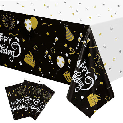 Happy Birthday Tablecloth Party Tableware Decorations-2PCS Splendid&Co.
