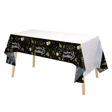 Happy Birthday Tablecloth Party Tableware Decorations-2PCS Splendid&Co.