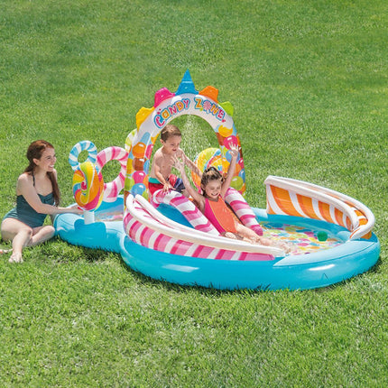 Intex Candy Zone Play Centre Kids Inflatable Fun Outdoor Paddling Swimming Pool Splendid&Co.