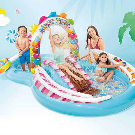 Intex Candy Zone Play Centre Kids Inflatable Fun Outdoor Paddling Swimming Pool Splendid&Co.