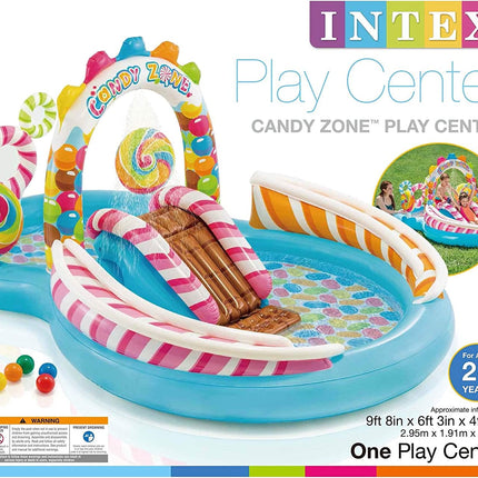 Intex Candy Zone Play Centre Kids Inflatable Fun Outdoor Paddling Swimming Pool Splendid&Co.