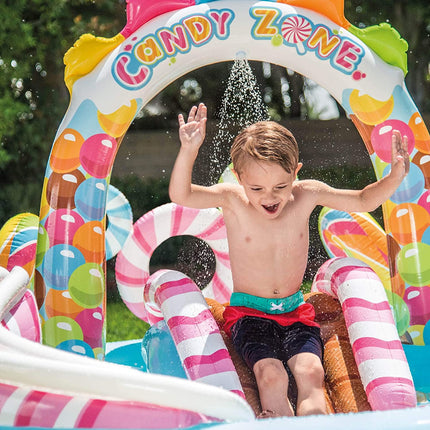 Intex Candy Zone Play Centre Kids Inflatable Fun Outdoor Paddling Swimming Pool Splendid&Co.
