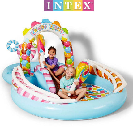 Intex Candy Zone Play Centre Kids Inflatable Fun Outdoor Paddling Swimming Pool Splendid&Co.