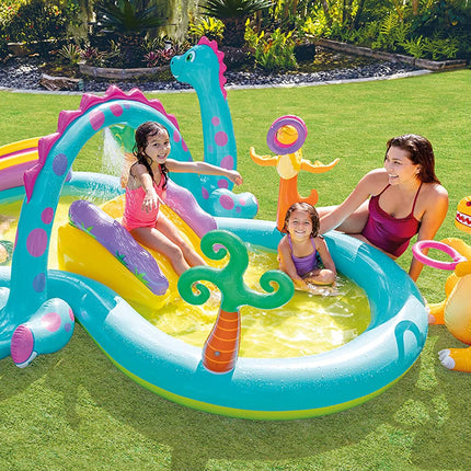 Intex Dinoland Play Centre Kids Inflatable Swimming Fun Outdoor Paddling Pool Au Splendid&Co.