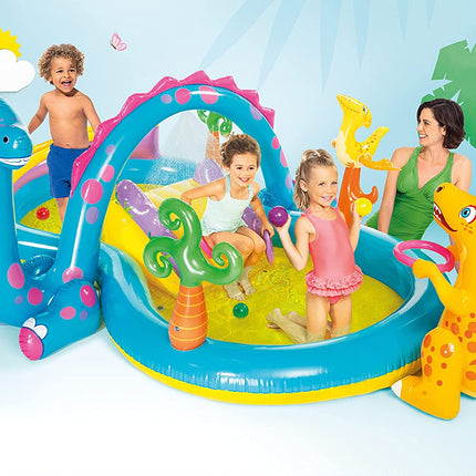 Intex Dinoland Play Centre Kids Inflatable Swimming Fun Outdoor Paddling Pool Au Splendid&Co.