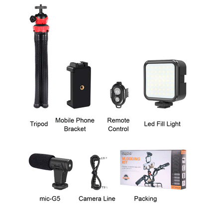 Jumpflash 04LM Mobile Phone Vlogging Selfie Stand Kit With Gorilla Tripod Splendid&Co.