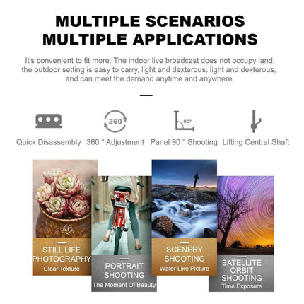 Jumpflash 05LM Vlogging Video Recording 50" Tripod Kit With Wireless Remote Control Splendid&Co.