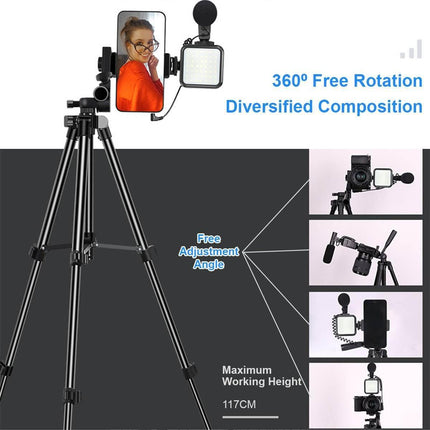 Jumpflash 05LM Vlogging Video Recording 50" Tripod Kit With Wireless Remote Control Splendid&Co.