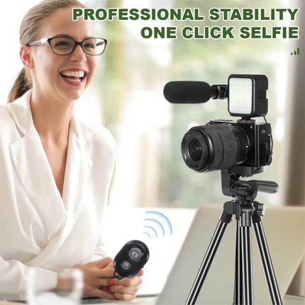 Jumpflash 05LM Vlogging Video Recording 50" Tripod Kit With Wireless Remote Control Splendid&Co.
