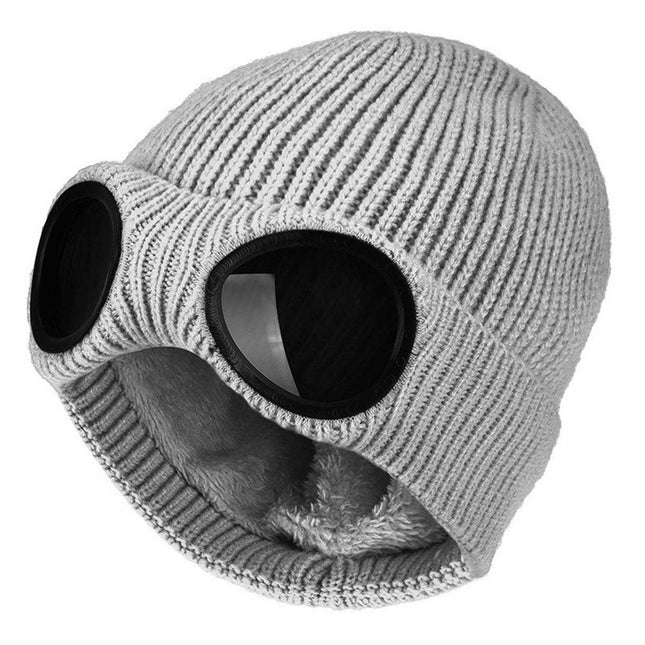 Men Women Chunky Beanie Hat Winter Warm Knitted Skull Cap Grey Splendid&Co.