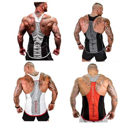 Mens Vest Sports Exercise Shirt Gym Bodybuilding Fitness Splendid&Co.