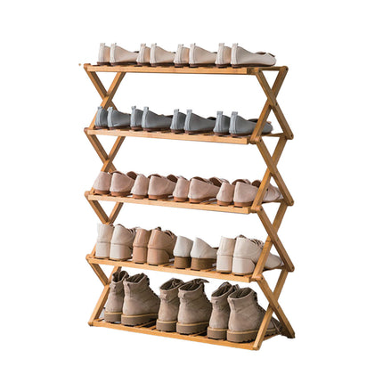 Multi Layer Bamboo Fordable Shoes Rack Splendid&Co.