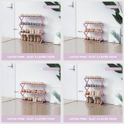 Multi Layer Bamboo Fordable Shoes Rack Splendid&Co.