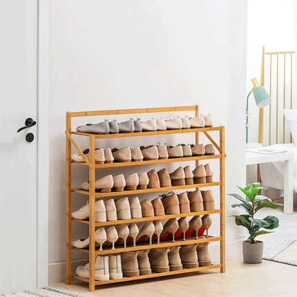 Multi Layer Bamboo Fordable Shoes Rack Splendid&Co.
