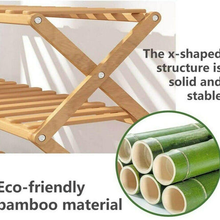 Multi Layer Bamboo Fordable Shoes Rack Splendid&Co.