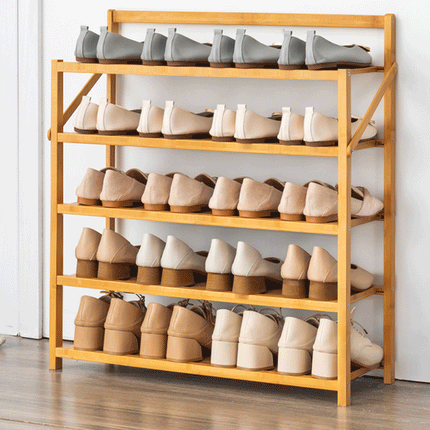 Multi Layer Bamboo Fordable Shoes Rack Splendid&Co.