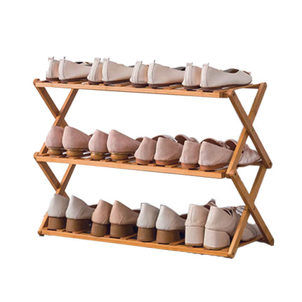 Multi Layer Bamboo Fordable Shoes Rack Splendid&Co.