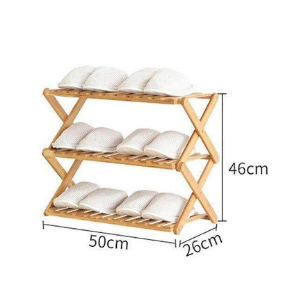 Multi Layer Bamboo Fordable Shoes Rack Splendid&Co.