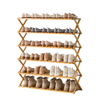 Multi Layer Bamboo Fordable Shoes Rack Splendid&Co.