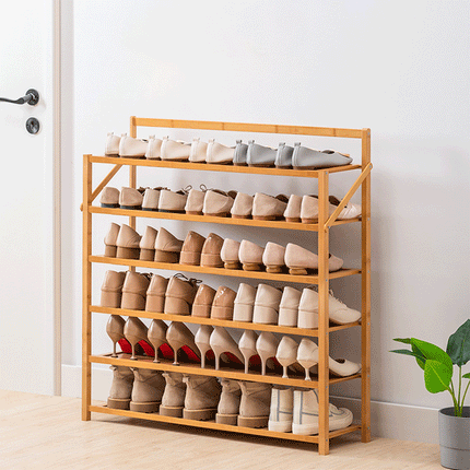 Multi Layer Bamboo Fordable Shoes Rack Splendid&Co.