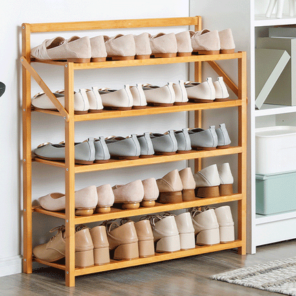 Multi Layer Bamboo Fordable Shoes Rack Splendid&Co.
