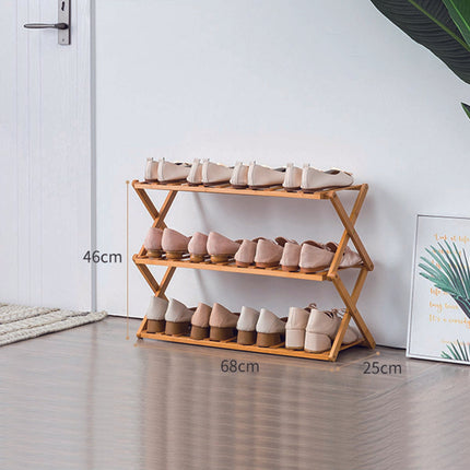 Multi Layer Bamboo Fordable Shoes Rack Splendid&Co.